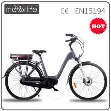 MOTORLIFE / OEM EN15194 VENTE CHAUDE 36v 250w 700C vélo d&#39;entraînement moyen, 36v 10.4ah vélo électrique li ion batterie